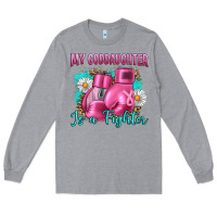 Heather Grey Breast Cancer my Goddaughter is a fighter Long Sleeve Tee - Artiststas