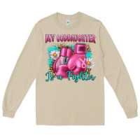 Mushroom Breast Cancer my Goddaughter is a fighter Long Sleeve Tee - Artiststas