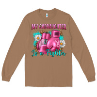 Toasted Coconut Breast Cancer my Goddaughter is a fighter Long Sleeve Tee - Artiststas