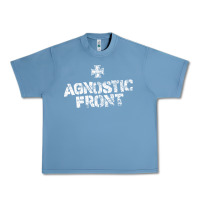 Pebble Blue agnostic font Urban Heavy Tee - artisFamous