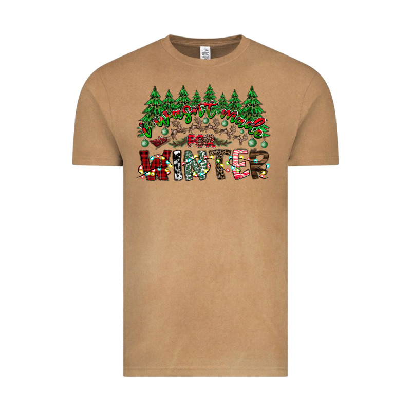 I Was Made For Winter Vintage Tee by CowhideDigitalArt | Teevron