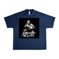 Navy Johnny Cash Music Urban Heavy Tee - artisFamous