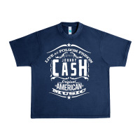 Navy Johnny Cash Music Urban Heavy Tee - artisFamous