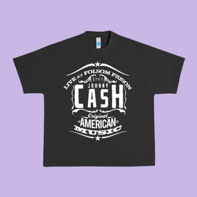 Johnny Cash Music Urban Heavy Tee Designed By Artisfamous