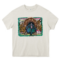 Cream thanksgiving turkey with background Heavy Core Tee - RanaPortraitStore