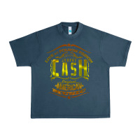 Midnight Navy Johnny Cash Music Urban Heavy Tee - artisFamous
