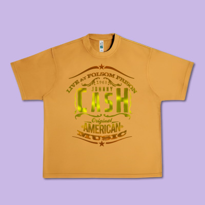 Johnny Cash Music Urban Heavy Tee Designed By Artisfamous