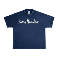 Navy Best Barry Manilow Urban Heavy Tee - artisFamous