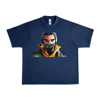 Navy codfish beatbox Urban Heavy Tee - artisFamous