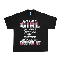 Black mustang i m a girl who drives a mustang Urban Heavy Tee - artisFamous