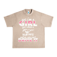 French Oak mustang i m a girl who drives a mustang Urban Heavy Tee - artisFamous