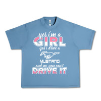 Pebble Blue mustang i m a girl who drives a mustang Urban Heavy Tee - artisFamous