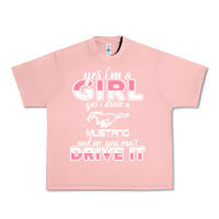 Salmon mustang i m a girl who drives a mustang Urban Heavy Tee - artisFamous