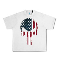 Lunar Rock the punisher american flag Urban Heavy Tee - artisFamous