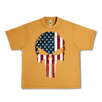 Peanut Butter the punisher american flag Urban Heavy Tee - artisFamous