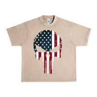 French Oak the punisher american flag Urban Heavy Tee - artisFamous