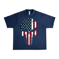 The Punisher American Flag Urban Heavy Tee | Teevron