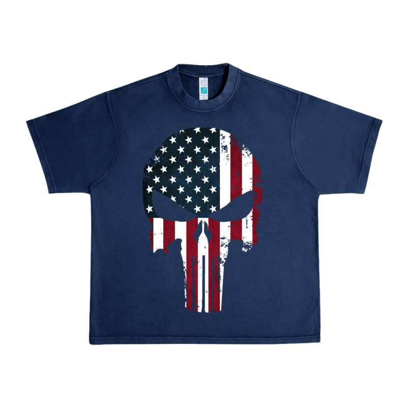 The Punisher American Flag Urban Heavy Tee by artisFamous | Teevron