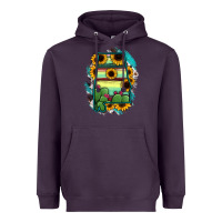 Plum Alabama Map Sunflower Cactus Serape Heavyweight Hoodie - RanaPortraitStore
