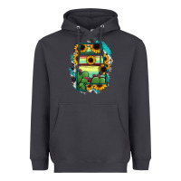 Smoke Alabama Map Sunflower Cactus Serape Heavyweight Hoodie - RanaPortraitStore