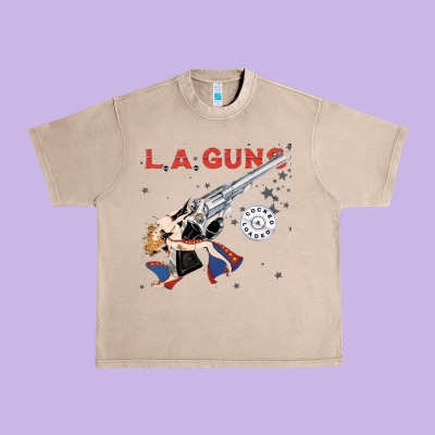 La Guns Urban Heavy Tee Designed By Artisfamous