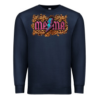 Navy Leopard Mama Lightning Premium Sweatshirt - RanaPortraitStore