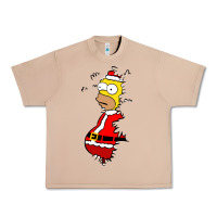 Burro Homer Claus Christmas Urban Heavy Tee - artisFamous