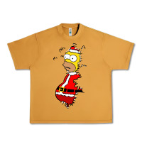Homer Claus Christmas Urban Heavy Tee | Teevron