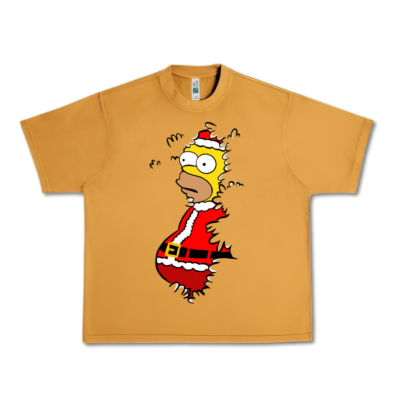 Homer Claus Christmas Urban Heavy Tee by artisFamous | Teevron