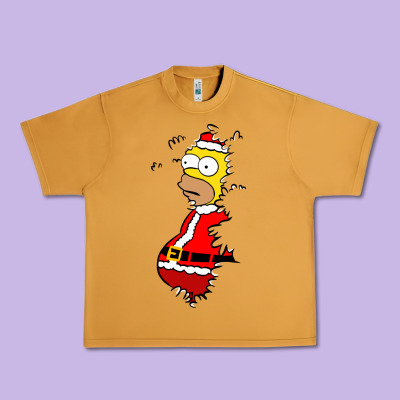 Homer Claus Christmas Urban Heavy Tee Designed By Artisfamous
