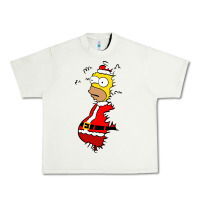 Pistachio Homer Claus Christmas Urban Heavy Tee - artisFamous