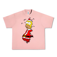 Salmon Homer Claus Christmas Urban Heavy Tee - artisFamous