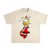 Sandshell Homer Claus Christmas Urban Heavy Tee - artisFamous