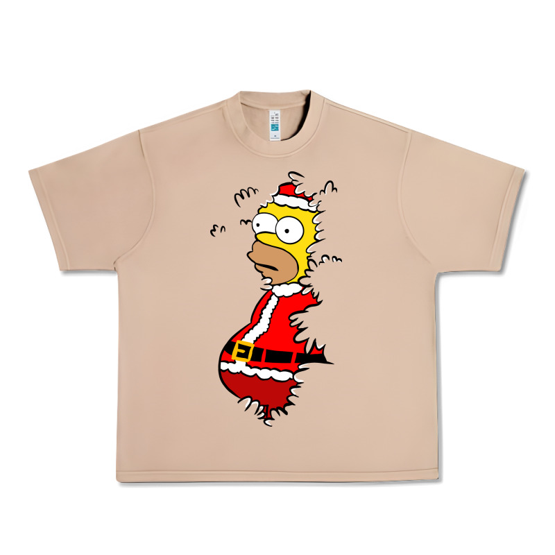 Homer Claus Christmas Urban Heavy Tee by artisFamous | Teevron