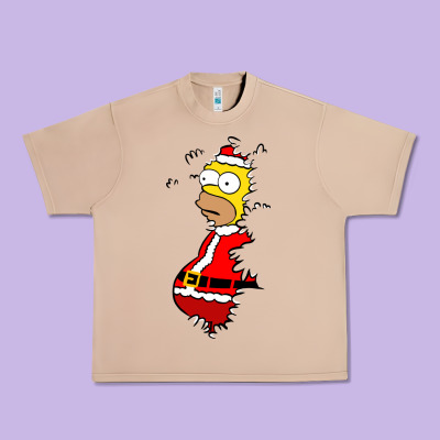 Homer Claus Christmas Urban Heavy Tee Designed By Artisfamous