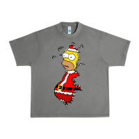 Tornado Homer Claus Christmas Urban Heavy Tee - artisFamous