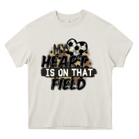 Cream my heart is on that field soccer Heavy Core Tee - FaDigitalArtStudio