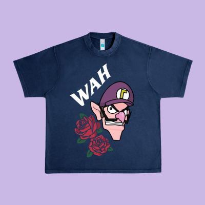 Waluigi Voice ( Wah ) Urban Heavy Tee Designed By Artisfamous