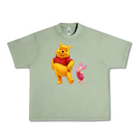 Oil Green Winnie the Pooh Piglet Urban Heavy Tee - artisFamous