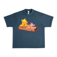 Midnight Navy Winnie the Pooh Piglet Urban Heavy Tee - artisFamous