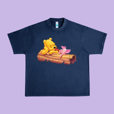 Winnie The Pooh Piglet Urban Heavy Tee Designed By Artisfamous