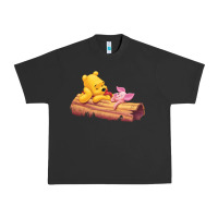 Pigment Black Winnie the Pooh Piglet Urban Heavy Tee - artisFamous