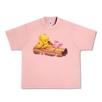 Salmon Winnie the Pooh Piglet Urban Heavy Tee - artisFamous