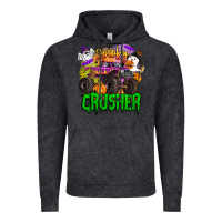 Vintage Black spooky crusher monster truck Vintage Hoodie - BarkalooDesign