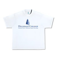 White Hillsdale College Urban Heavy Tee - artisFamous
