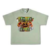 Oil Green Spooky Vibes Urban Heavy Tee - CowhideDigitalArt
