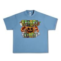 Pebble Blue Spooky Vibes Urban Heavy Tee - CowhideDigitalArt