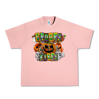 Salmon Spooky Vibes Urban Heavy Tee - CowhideDigitalArt