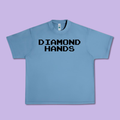 Diamond Hands Urban Heavy Tee Designed By Artisfamous