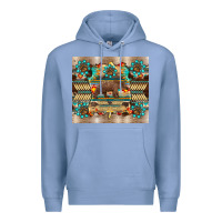 Colony Blue bear native animal  pelt  tumbler Premium Hoodie - BarkalooDesign